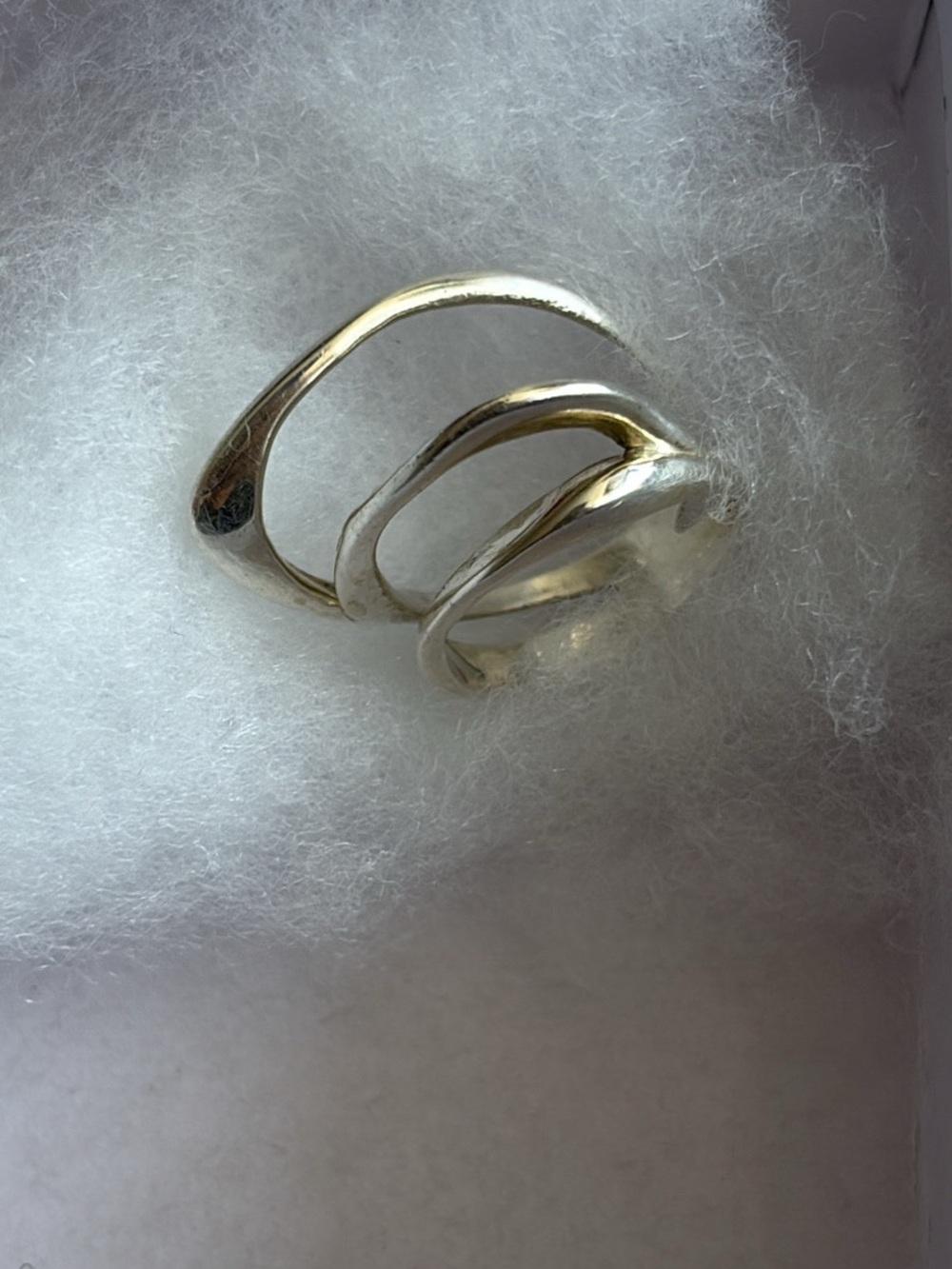 Silver Wave Open Ring - Women's Silver Fashion Ring